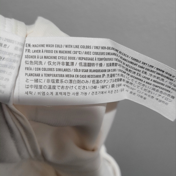 Abercrombie & Fitch Cream Wide Leg Pants - Picture 4 of 7